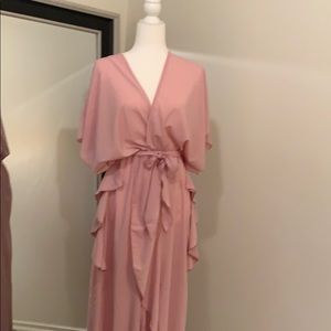 Long flattering and flirty dress